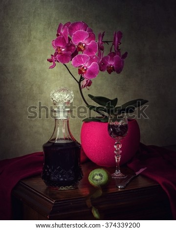 The wine with the aroma of orchids