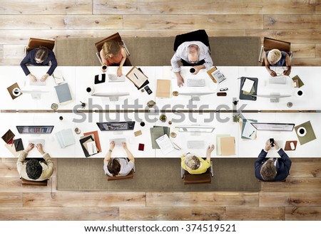 Business People Meeting Discussion Working Office Concept