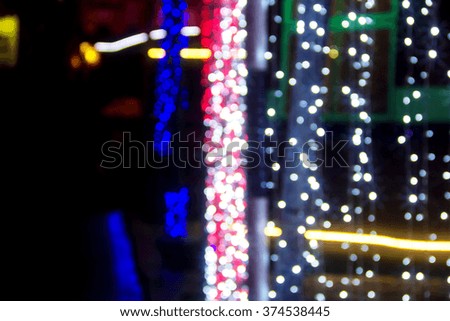 Picture blur Christmas Lights Bokeh