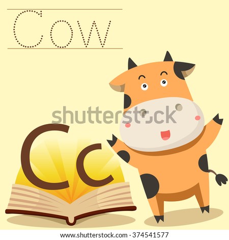 Illustrator of C for Cow vocabulary