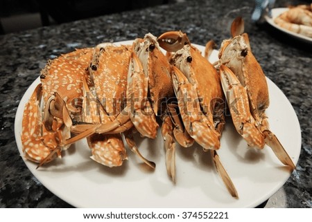Hot Steamed Blue Crabs