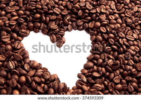Coffee Beans isolated on white

