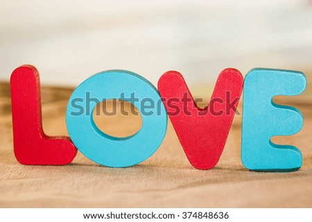 Word Love (Selective Focus)