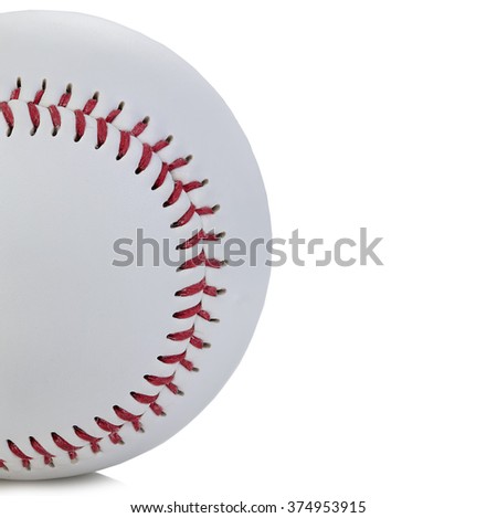 Baseball ball close-up as a background.