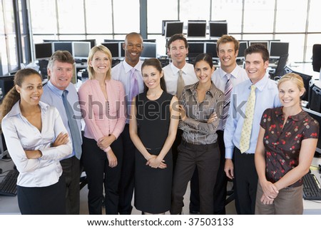 Group Photo Of Stock Traders Team