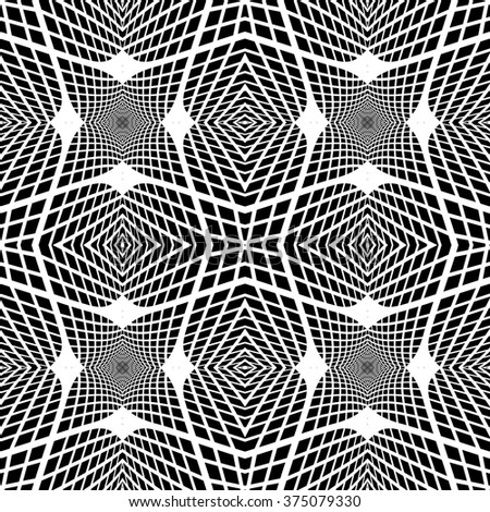 Design seamless monochrome grid background. Abstract textured pattern. Vector art. No gradient