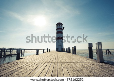 Filtered image of lighthouse