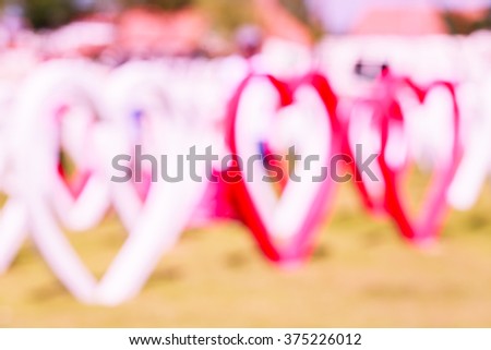 Blurred Valentine heart