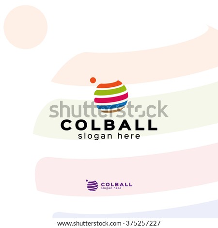 Color ball logo template