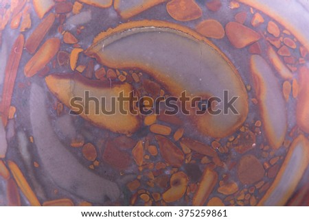 macro photo of the texture of colored semi-precious stones