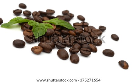 fresh and bio aromatic coffee beans background