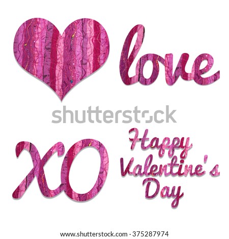 A collage of love to show special sentiments to a special person or people for example on Valentine's Day.