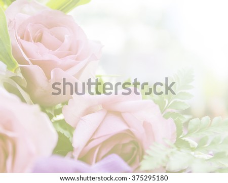 A bouquet of beautiful roses with a color filter.