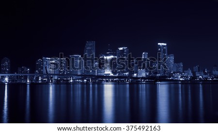 Miami night view