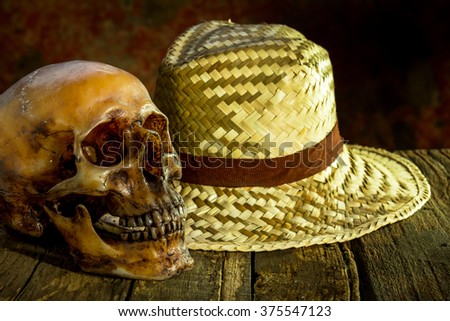Still Life with a Skull and hat