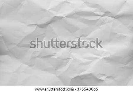 White crumpled paper for background.