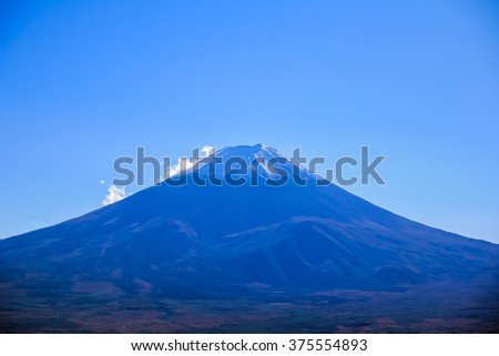 Peak of Fuji Mountain in Japan