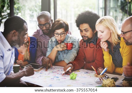 People Meeting Social Communication Connection Teamwork Concept Royalty-Free Stock Photo #375557014