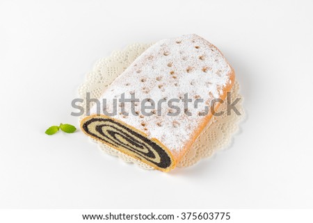 poppy seed roll on lace place mat