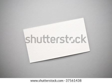 Blank white cards with paperclip