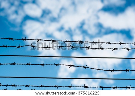 wire background sky
