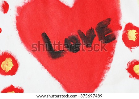 valentine heart painting 