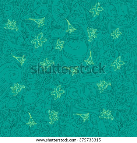 Abstract vector floral ornament.Vintage ornament background.Seamless pattern can be used for wallpapers, web page background, wrapping papers, surface textures.
