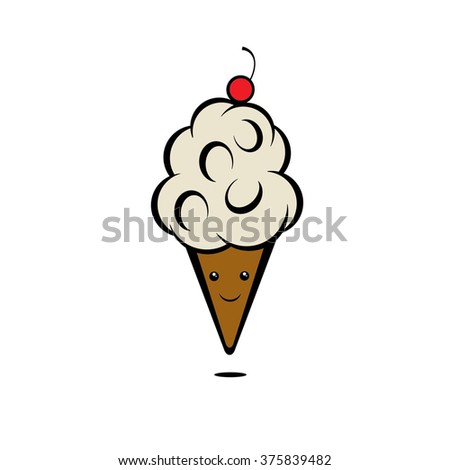 Ice Cream Cone - Face
