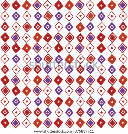 Pattern with rhomub. Geometric pattern with monochrome rhombus.