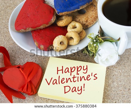 happy Valentine's Day breakfast