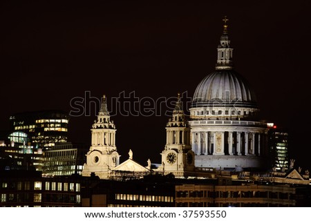 London skyline including St Paul's Cathedral