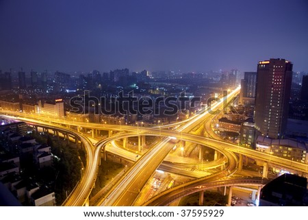 City Scape of the hangzhong china.