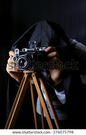 photographer profession man retro 