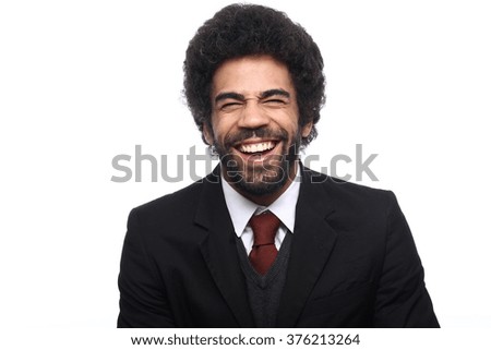 Beautiful afro business man