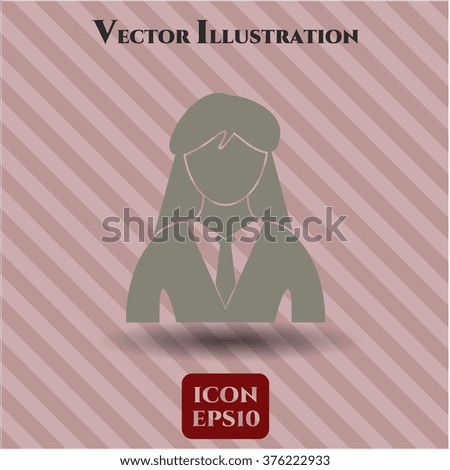 Businesswoman vector symbol