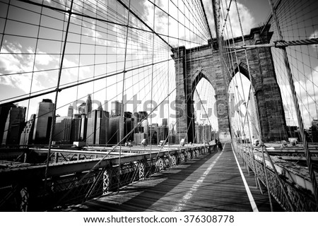 Brooklyn bridge, New York City. USA.