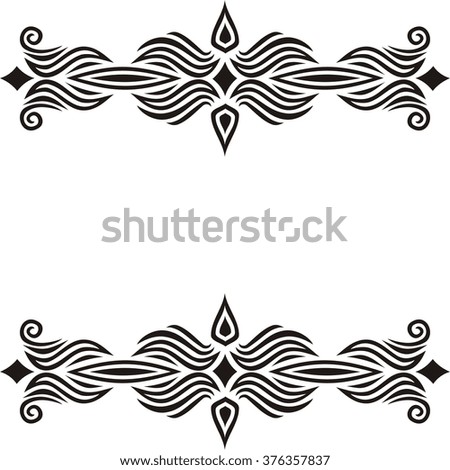 Nature pattern frame vector illustration