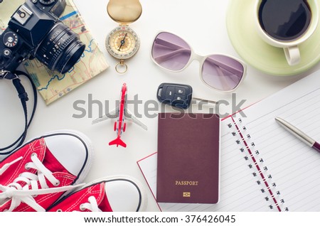 Planning to travel with on a white background.