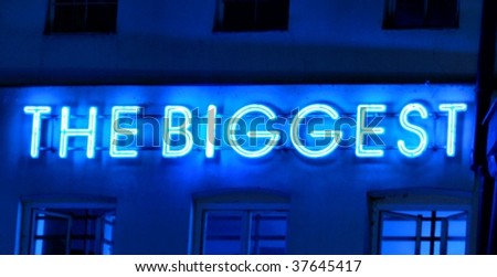 neon sign the biggest