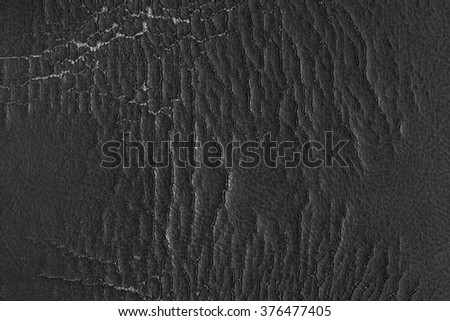 black broken leather background or texture