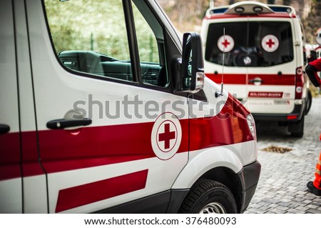 ambulance service Royalty-Free Stock Photo #376480093