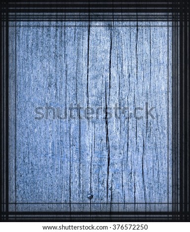 Wood texture blue background panel for contours