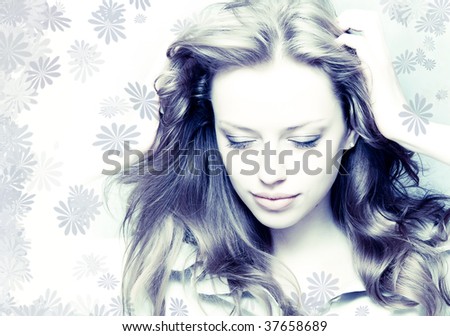  beautiful young woman portrait
