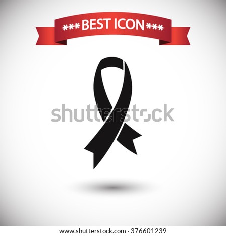 AIDS ribbon icon vector