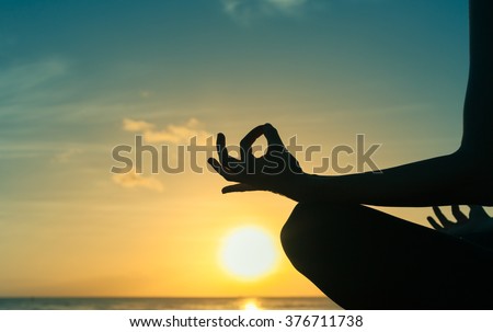 Relax and meditate.  Royalty-Free Stock Photo #376711738
