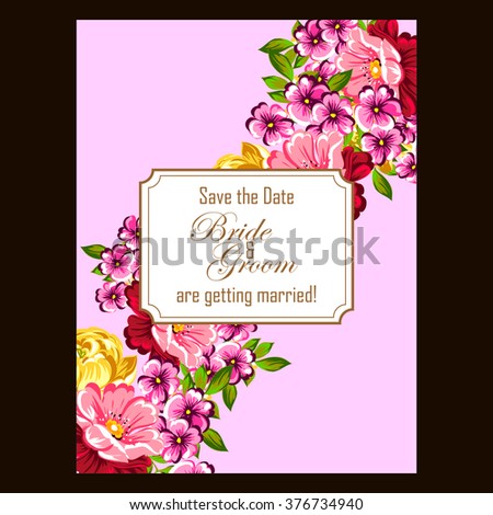 Abstract flower background with place for your text