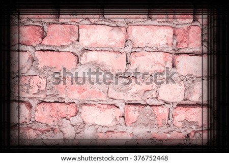 Background of red brick wall texture. Great for labels