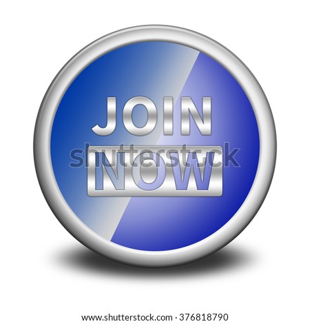 Join now button isolated 