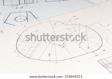 The engineering drawings.