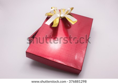 gift, box, red